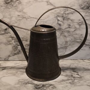 Source Unknown Antique-Style Metal Watering Can in Aged Brown